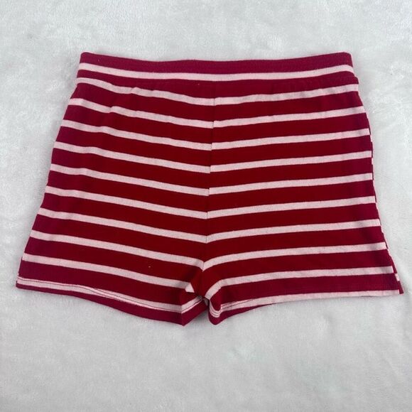 Colsie Women's L 2Pc Crop Top Pajama Lounge Set Red And White Stripes Preppy - Picture 3 of 13